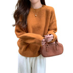 Korean Style Soft Glutinous Loose Candy Color Sweater Pi-Mart