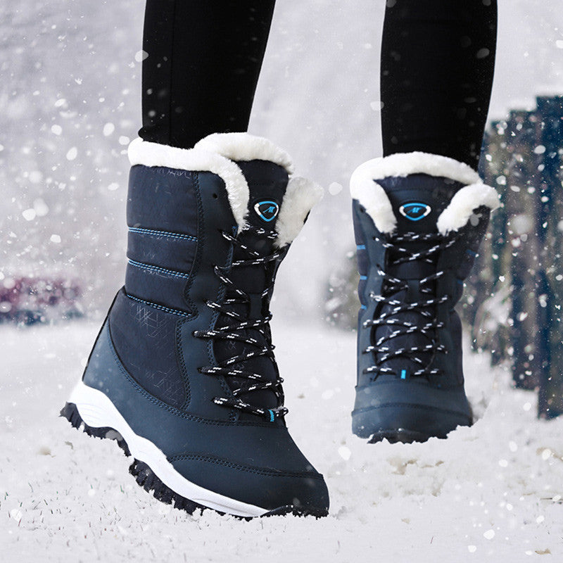 Snow Boots Plush Warm Ankle Boots For Women Winter Shoes Pi-Mart