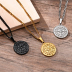 Men's Compass Necklaces Pi-Mart