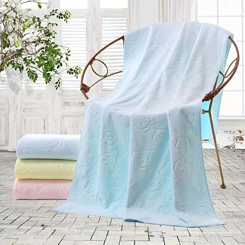 Ultra-Soft Plush Polyester Pet Bath Towel and Blanket - Highly Absorbent Quick-Dry Dog Bath Towel for Grooming, Drying, Sleeping - Durable Pet Towels for Dogs and Cats - 27.56" x 55.12" Lootquake LLC