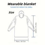 1pc Super Soft Hoodie Wearable Blanket for Adults with Big Pocket - Perfect for Christmas Parties and Cozy Nights In Lootquake LLC
