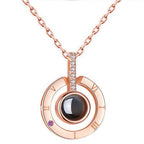 Hot Valentine's Day Gifts Metal Rose Jewelry Gift Box Necklace For Wedding Girlfriend Necklace Gifts Pi-Mart