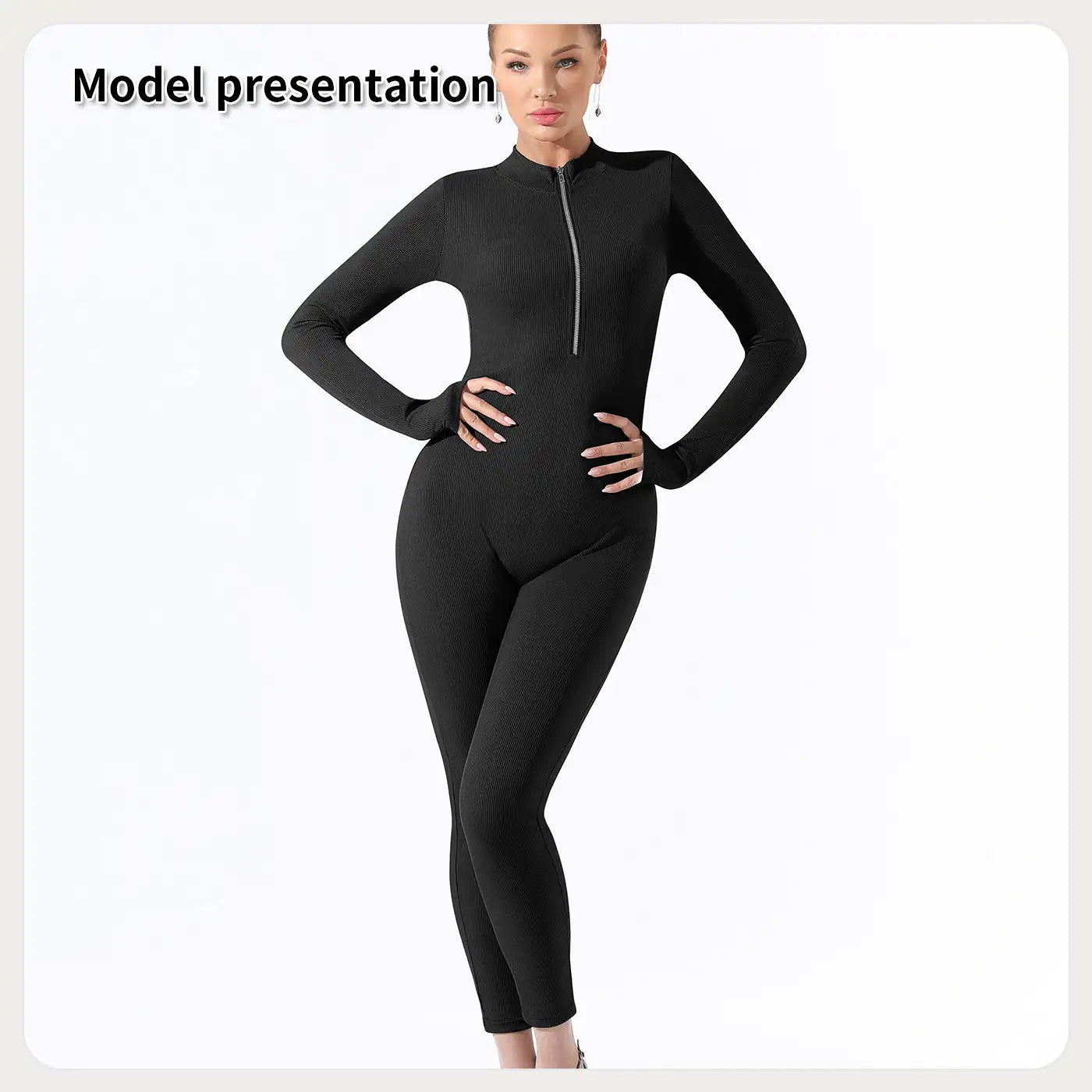 Women's Fashion Simple Solid Color Bodysuit - SJB-DIAMOND ELITES