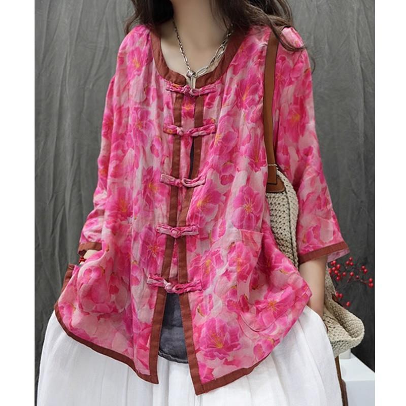 Cardigan Artistic Casual Loose Large Size Cropped Sleeve Top Pi-Mart