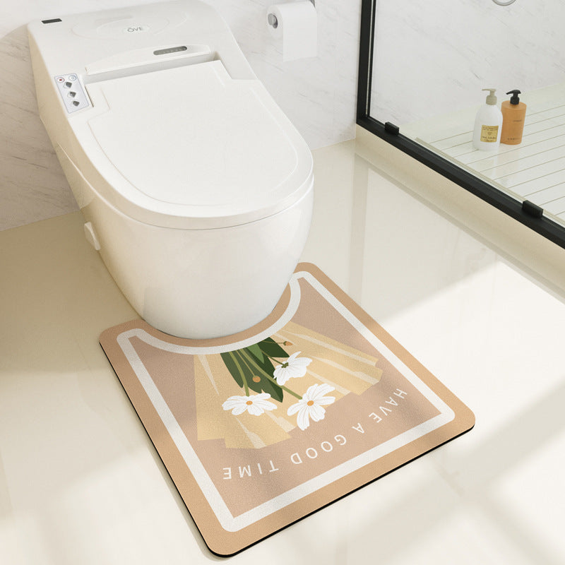 Bathroom Absorbent Non-slip Carpet Floor Mat Pi-Mart