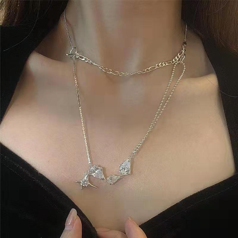 Water Drop Crystal Necklace Pi-Mart