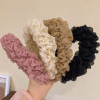 Mesh Pleats Hairband Decoration Women Pi-Mart