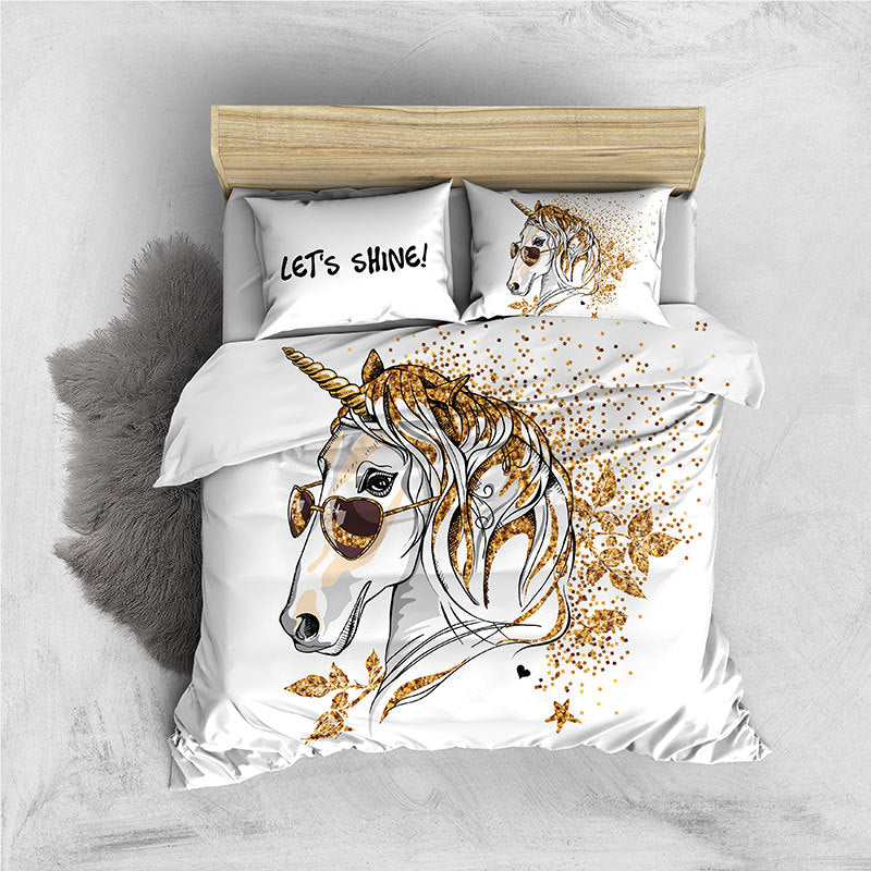 Bedding Sheet And Quilt Cover Three Piece Set Pi-Mart