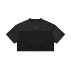 Loki & Ivy Women’s Cropped Paneled V-Neck Jersey