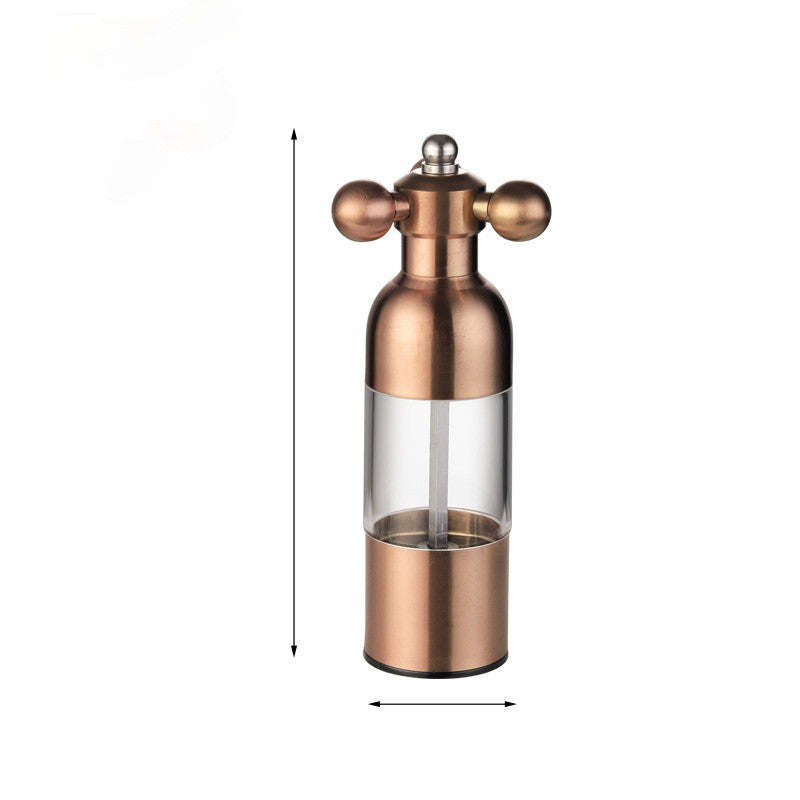 Pepper Mill Gadgets Pepper and Salt Grinder Grinding 4 Color Garlic Grinding Spice Grinder Kitchen Creative Tools BBQ Accessory Pi-Mart