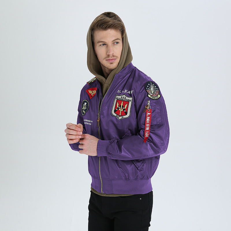 Arrogant Eagle Type Lofty Ambitions Lingyun Air Force Bomber Jacket Men Pi-Mart