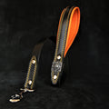The "Eros" Black & Orange leash - SJB-DIAMOND ELITES