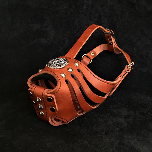 ''Maximus'' Silver Basket Muzzle - SJB-DIAMOND ELITES