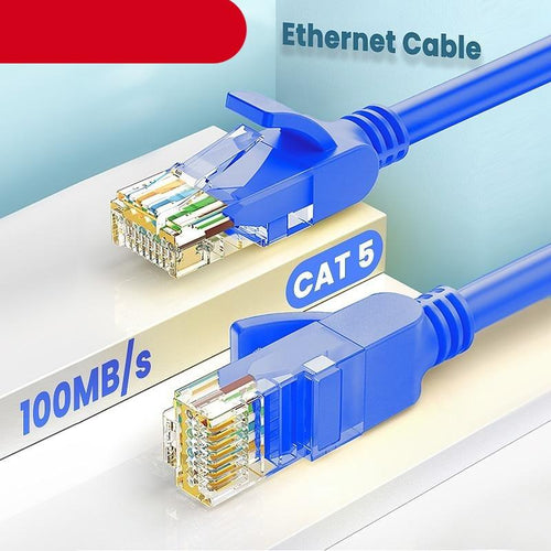 1m Ethernet Cable Cat5 Lan Cable UTP RJ45 Network Patch LAN Cable Internet Modem Laptop Router Copper Wire For Laptop TV Stevvex