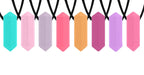 Chew Necklaces for Sensory Kids - Chewy Necklaces for Sensory Kids Teething Necklace Chew Toys for Kids or Adults That Like Biting - Silicone Sensory Chew Necklaces - Teething Necklace for Toddler Lootquake LLC