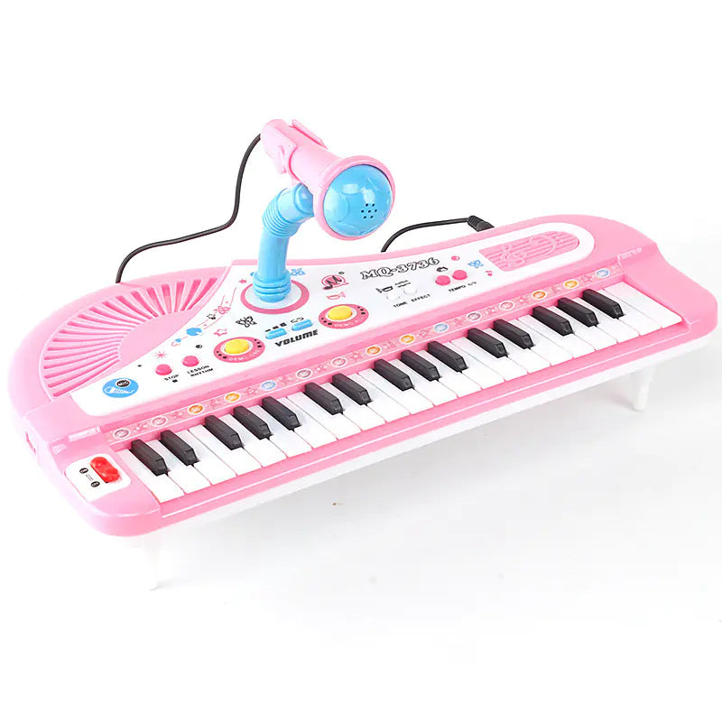 37-Key Electronic Piano Toy with Microphone for Kids Pi-Mart