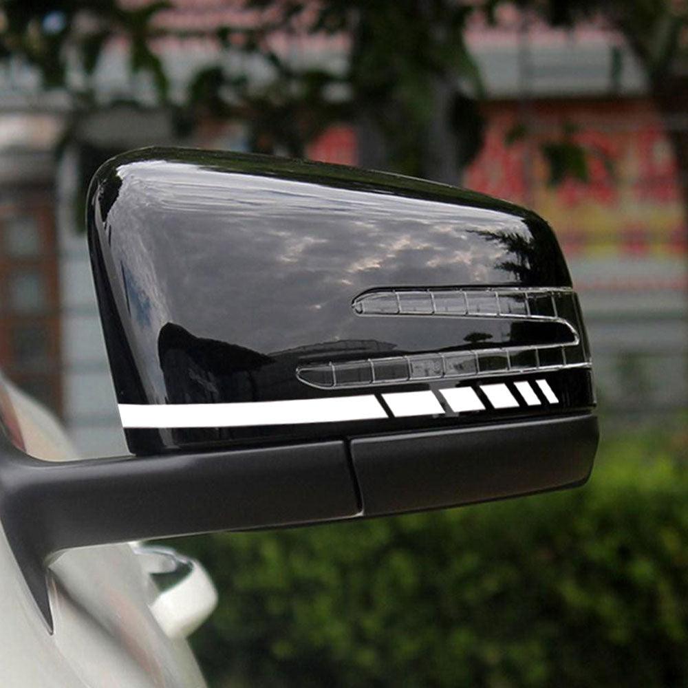 1Pair Car Rear View Mirror Sticker Reflective Decal Vinyl Sticker Decal Stripe Sticker  Car Rear View Mirror Stickers Car Body Stickers Waterproof Reflective Car Side Stickers Auto Side Stripe Decals  Side Mirror Reflective Decals Auto Rearview Stickers Stevvex