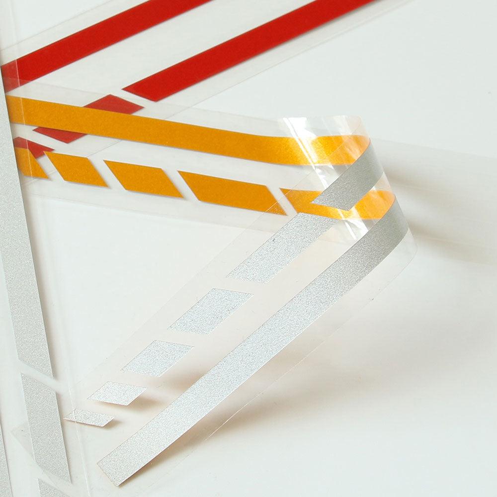 1Pair Car Rear View Mirror Sticker Reflective Decal Vinyl Sticker Decal Stripe Sticker  Car Rear View Mirror Stickers Car Body Stickers Waterproof Reflective Car Side Stickers Auto Side Stripe Decals  Side Mirror Reflective Decals Auto Rearview Stickers Stevvex