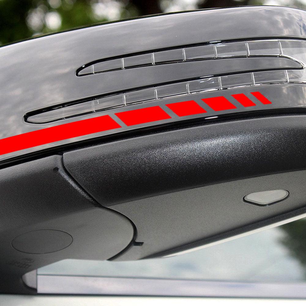 1Pair Car Rear View Mirror Sticker Reflective Decal Vinyl Sticker Decal Stripe Sticker  Car Rear View Mirror Stickers Car Body Stickers Waterproof Reflective Car Side Stickers Auto Side Stripe Decals  Side Mirror Reflective Decals Auto Rearview Stickers Stevvex