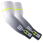 1Pair Cool Men Cycling Running UV Sun Protection Arm Cover Protective Arm Sleeve Bike Sport Arm Warmers Arm Sleeves Hand Sleeves For Biking Cycling Golf Outdoor Sports Outdoor Arm Sleeves Arm Cover For Men Stevvex