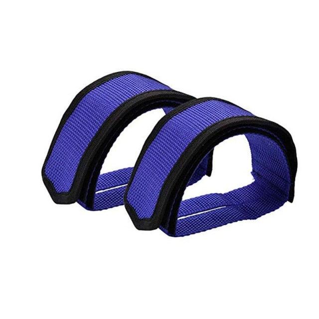 1pair Nylon Bicycle Pedal Straps Toe Clip Foot Strap Belt Adhesively Bicycle Pedal Tape Fixed Gear Bike Cycling Cover Universal Bicycle Fixed Strap Anti-Slip Double Adhesive Pedal Toe Clip Strap Cycling Pedal Accessory Stevvex