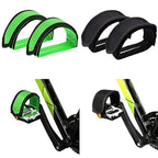 1pair Nylon Bicycle Pedal Straps Toe Clip Foot Strap Belt Adhesively Bicycle Pedal Tape Fixed Gear Bike Cycling Cover Universal Bicycle Fixed Strap Anti-Slip Double Adhesive Pedal Toe Clip Strap Cycling Pedal Accessory Stevvex