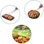 1PC Barbecue Accessories Food Tongs Food Clip Stainless Steel Tweezers Clip Buffet Restaurant Tools Kitchen Gadgets Stainless Steel Barbecue Tweezers Stevvex
