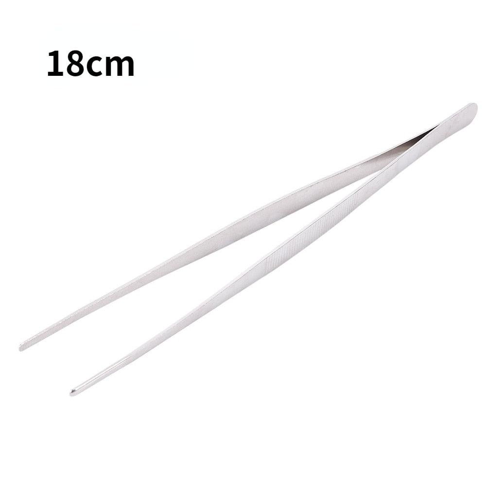 1PC Barbecue Accessories Food Tongs Food Clip Stainless Steel Tweezers Clip Buffet Restaurant Tools Kitchen Gadgets Stainless Steel Barbecue Tweezers Stevvex
