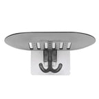 1PC Bathroom Shower Soap Box Dish Storage Plate Tray Holder Case Wall-mounted Soap Holder Housekeeping Container Soap Dish Drainer Tray - Suction Cup Soap Dish Holder Wall Mounted for Bathroom Shower Pack Stevvex