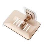 1PC Bathroom Shower Soap Box Dish Storage Plate Tray Holder Case Wall-mounted Soap Holder Housekeeping Container Soap Dish Drainer Tray - Suction Cup Soap Dish Holder Wall Mounted for Bathroom Shower Pack Stevvex