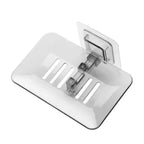 1PC Bathroom Shower Soap Box Dish Storage Plate Tray Holder Case Wall-mounted Soap Holder Housekeeping Container Soap Dish Drainer Tray - Suction Cup Soap Dish Holder Wall Mounted for Bathroom Shower Pack Stevvex