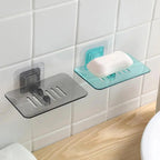 1PC Bathroom Shower Soap Box Dish Storage Plate Tray Holder Case Wall-mounted Soap Holder Housekeeping Container Soap Dish Drainer Tray - Suction Cup Soap Dish Holder Wall Mounted for Bathroom Shower Pack Stevvex