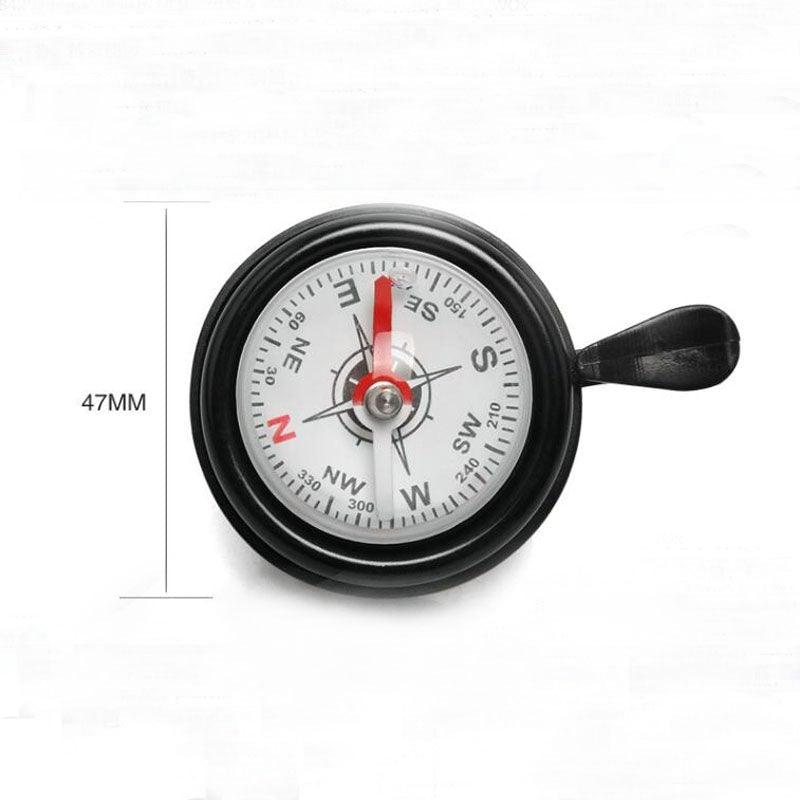 1PC Bicycle Bell Bike Compass Bicycle Bells Mountain Bike Handlebar Compass Ring Aluminum Cycling Bicycle Accessories Bike Horn Bicycle Bell Aluminum Alloy Ring Bell Horn Sound Alarm Mountain Bike Bell Compass Bell Riding Equipment Accessories Stevvex