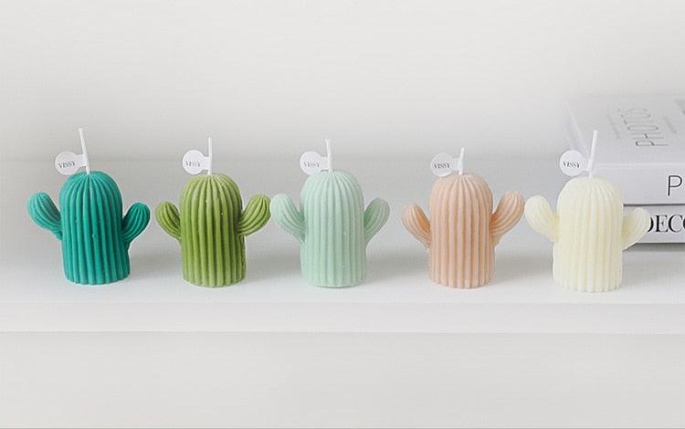 1pc Cactus Candle Handmade Delicate Cactus Candles For Birthday Party Wedding Spa Home Decoration Romantic Cute Soy Wax Aromatherapy Small Scented Relaxing Birthday Wedding Party Gift Home Decor Stevvex