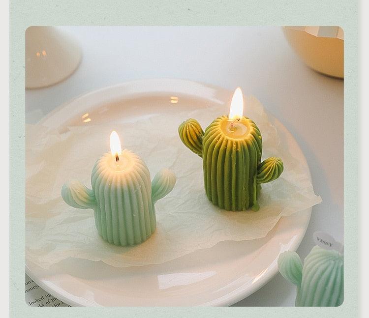 1pc Cactus Candle Handmade Delicate Cactus Candles For Birthday Party Wedding Spa Home Decoration Romantic Cute Soy Wax Aromatherapy Small Scented Relaxing Birthday Wedding Party Gift Home Decor Stevvex
