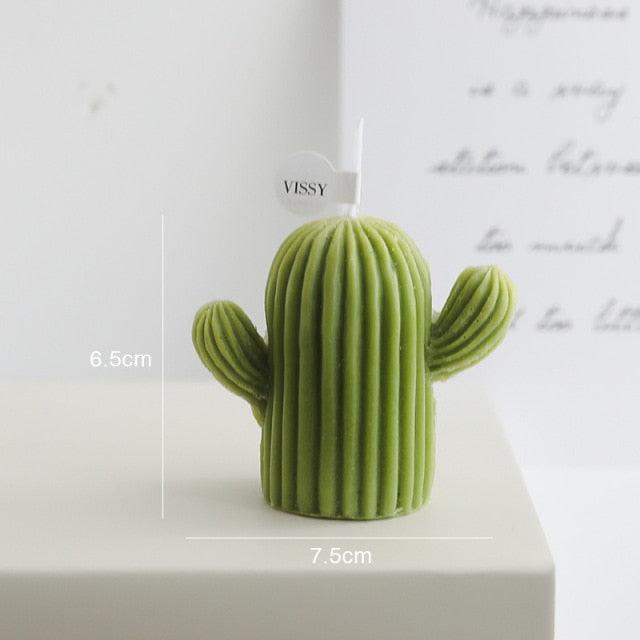 1pc Cactus Candle Handmade Delicate Cactus Candles For Birthday Party Wedding Spa Home Decoration Romantic Cute Soy Wax Aromatherapy Small Scented Relaxing Birthday Wedding Party Gift Home Decor Stevvex