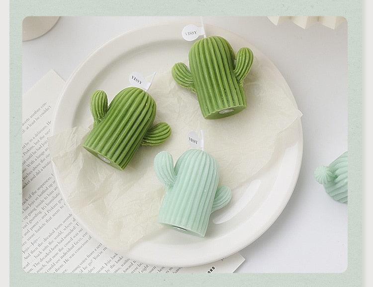 1pc Cactus Candle Handmade Delicate Cactus Candles For Birthday Party Wedding Spa Home Decoration Romantic Cute Soy Wax Aromatherapy Small Scented Relaxing Birthday Wedding Party Gift Home Decor Stevvex