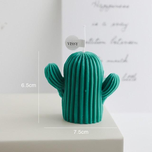 1pc Cactus Candle Handmade Delicate Cactus Candles For Birthday Party Wedding Spa Home Decoration Romantic Cute Soy Wax Aromatherapy Small Scented Relaxing Birthday Wedding Party Gift Home Decor Stevvex