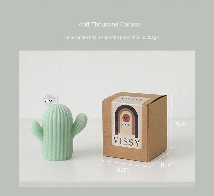 1pc Cactus Candle Handmade Delicate Cactus Candles For Birthday Party Wedding Spa Home Decoration Romantic Cute Soy Wax Aromatherapy Small Scented Relaxing Birthday Wedding Party Gift Home Decor Stevvex