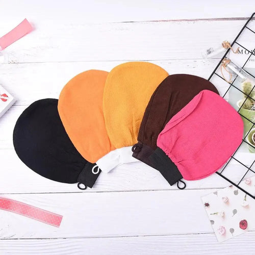 1PC Colorful Shower Bath Magic Peeling Glove Modern Exfoliating Tan Removal Skincare Soft Gloves For Shower  Body Scrubber Bath Accessories