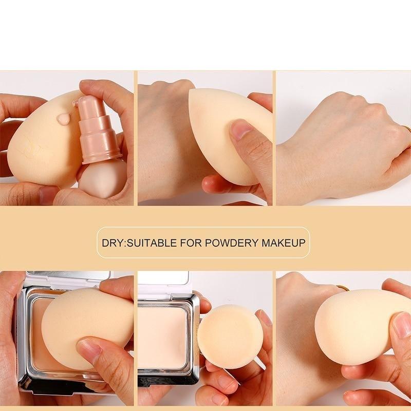 1PC Cosmetic Makeup Sponge Blending Smooth Sponge Water Drop Shape Makeup Tools Multicolored Makeup Sponge For Womens Stevvex