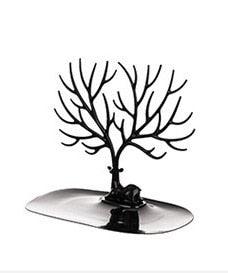 1pc Creative Deer Horn Tree Charm Jewelry Organizer Earring Bangle Necklace Bracelet Display Holder Unique Design Jewelry Organiser for Women Classic Tree Shape High Quality Necklace Earring Display Holder Tree Jewelry Organizer For Women Stevvex