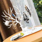 1pc Creative Deer Horn Tree Charm Jewelry Organizer Earring Bangle Necklace Bracelet Display Holder Unique Design Jewelry Organiser for Women Classic Tree Shape High Quality Necklace Earring Display Holder Tree Jewelry Organizer For Women Stevvex