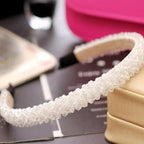 1Pc Crystal Rhinestone Pearl Hair Hoop Headband Bridal Wedding Hair Accessories Girl Beauty Headwear Headdress Women Headpieces Stevvex