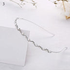 1Pc Crystal Rhinestone Pearl Hair Hoop Headband Bridal Wedding Hair Accessories Girl Beauty Headwear Headdress Women Headpieces Stevvex