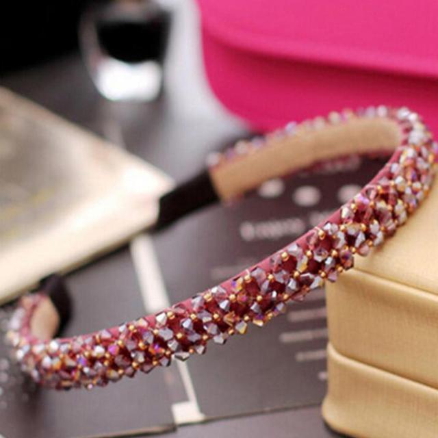 1Pc Crystal Rhinestone Pearl Hair Hoop Headband Bridal Wedding Hair Accessories Girl Beauty Headwear Headdress Women Headpieces Stevvex