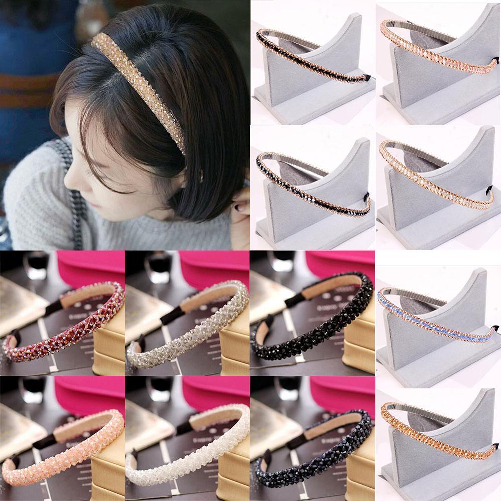 1Pc Crystal Rhinestone Pearl Hair Hoop Headband Bridal Wedding Hair Accessories Girl Beauty Headwear Headdress Women Headpieces Stevvex