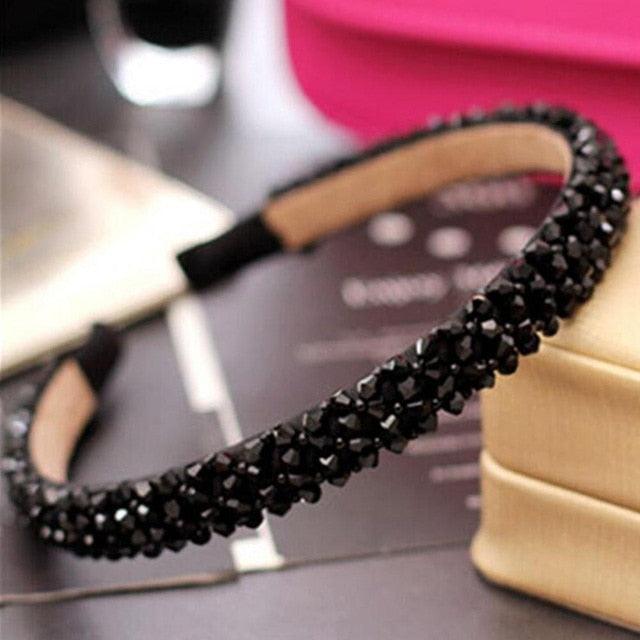 1Pc Crystal Rhinestone Pearl Hair Hoop Headband Bridal Wedding Hair Accessories Girl Beauty Headwear Headdress Women Headpieces Stevvex