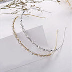 1Pc Crystal Rhinestone Pearl Hair Hoop Headband Bridal Wedding Hair Accessories Girl Beauty Headwear Headdress Women Headpieces Stevvex