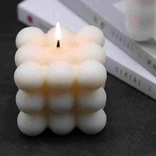 1pc Cube Wax Fragrance Candle Bougie Rose Scented Candles Cute Wax Candles Cube Scented Candle Handmade Decorative Candle Hand Poured Scented Candle Home Decor Candle for Bedroom Aesthetic  Home Geometric Decoration Cube Wax Fragrance Candle Stevvex